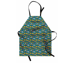 Flower and Leaves Spring Apron