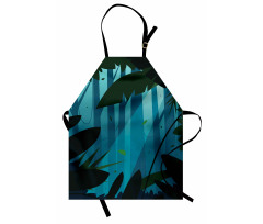 Lush Forest Leaves Apron