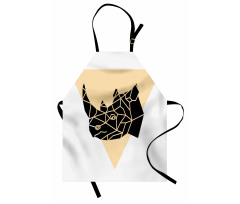 Angular Animal Design Graphic Apron