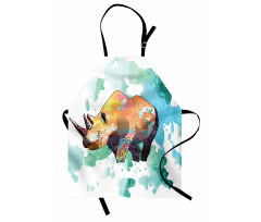 Watercolor Animal Wilderness Apron