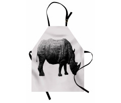 Polygonal Animal Line Art Apron