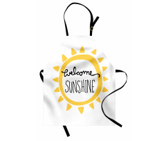 Welcome Sunshine Simplistic Apron