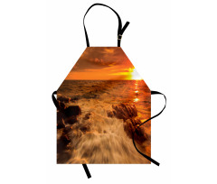 Ocean with Rocks at Sunset Apron
