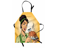 Woman with Cooked Chicken Apron