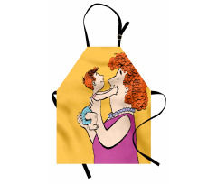 Woman with Her Grandkid Apron