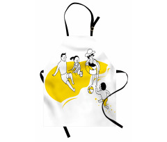 Happy Family at the Beach Apron