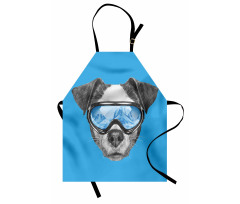 Skiing Cool Doggie Apron