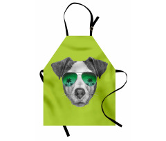 Dog with Glasses Tree Apron