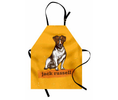 Grunge Puppy Design Apron