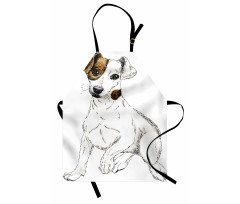 Graphic Puppy Portrait Apron