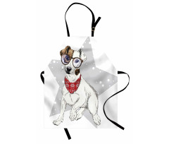 Sketch Style Terrier Apron