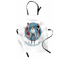 Vintage Dancing People Apron