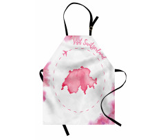 Monochrome Map Design Apron