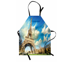 Eiffel Tower Autumn Trees Apron