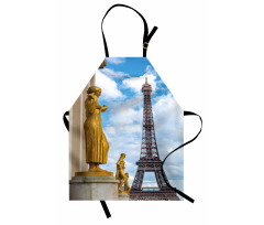 Antique Sculptures Eiffel Apron