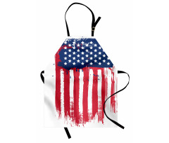 Vertical Hand-drawn Flag Apron