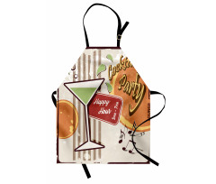 Retro Happy Hour Apron