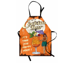 Hula Girl Cocktail Apron