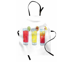 Watercolor Cocktails Apron