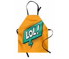 Retro Text with Speech Bubble Apron