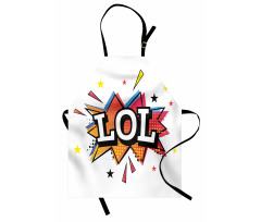 Speech Bubble Colorful Stars Apron