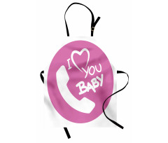 I Love You Baby Message Apron