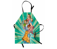 House Chores Kids Pop Art Apron