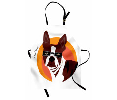 Cool Dog with Sunglasses Apron