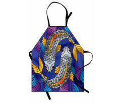 Stained Glass Style Fish Apron