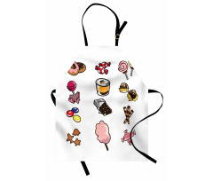 Cartoon Various Candies Apron