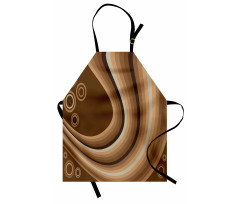 Abstract Wavy Lines Retro Apron