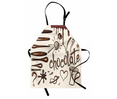 Coffee Cup Heart Lips Apron