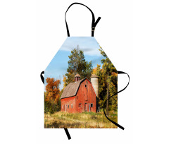 Old Barn Silo with Trees Apron