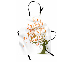 Abstract Autumn Tree Ornament Apron