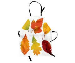 Realistic Dried Leaves Falling Apron