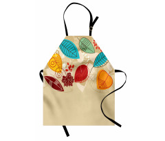 Autumn Inspired Botanical Art Apron