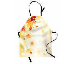 Abstract Maple Leaves Bokeh Apron