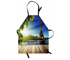 Eiffel Tower Wood Pier Seine Apron