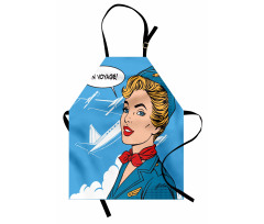 Bon Voyage Stewardess Retro Apron