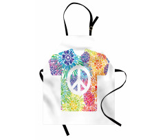 T-Shirt Design Hippie Style Apron