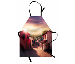 Mexican Town Sunset Apron