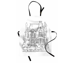 Gothic Mansion Art Apron