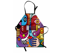 Abstract Complex Shapes Apron