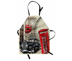 Vintage London Sign Collage Apron