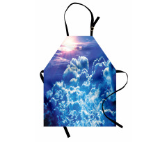 Blue Cloudy Sky Sunrise Photo Apron