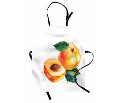 Watercolor Half Apricot Apron