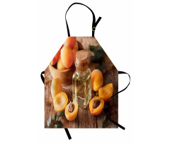 Fresh Apricots and Oil Jar Apron