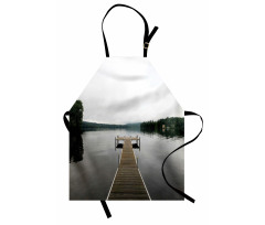 Calm Water Overcast Weather Apron