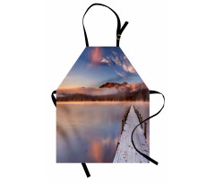 Japanese Lake Autumn Sunrise Apron