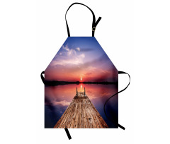 Panoramic Lake Old Pier Sunset Apron